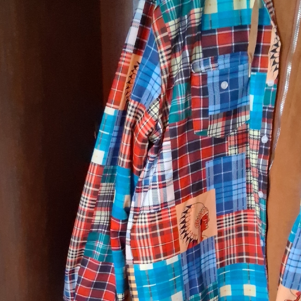 Plaid Patchwork Hooded Jacket in Multicolor - Picture 3 of 15